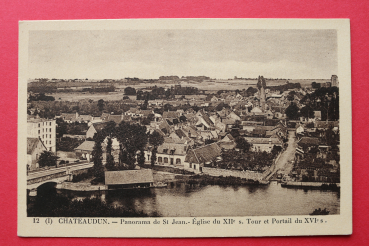 Ansichtskarte AK Chateaudun 1910-1930 St Jean Èglise du XII Panorama Frankreich France 28 Eure et Loir